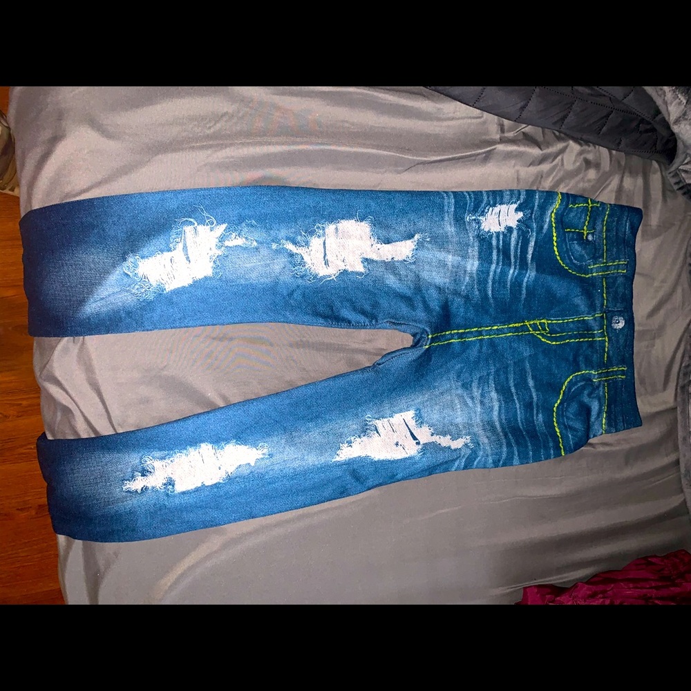 Leggings that look like Jean shorts